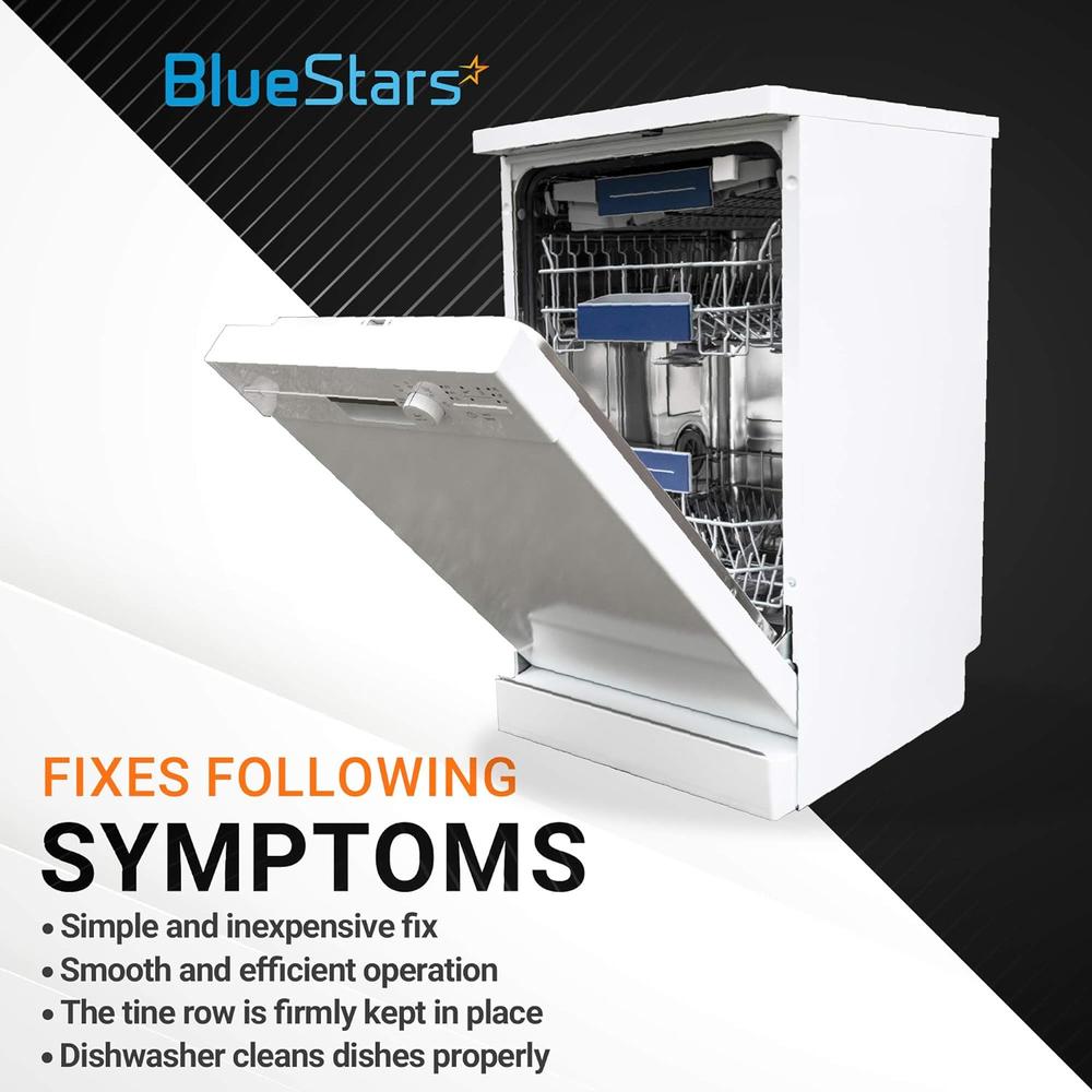 Bluestars Ultra Durable W10082853 Dishwasher Tine Pivot Clip Replacement Part - Exact Fit for Whirlpool Kenmore Kitchenaid Dishwashers -