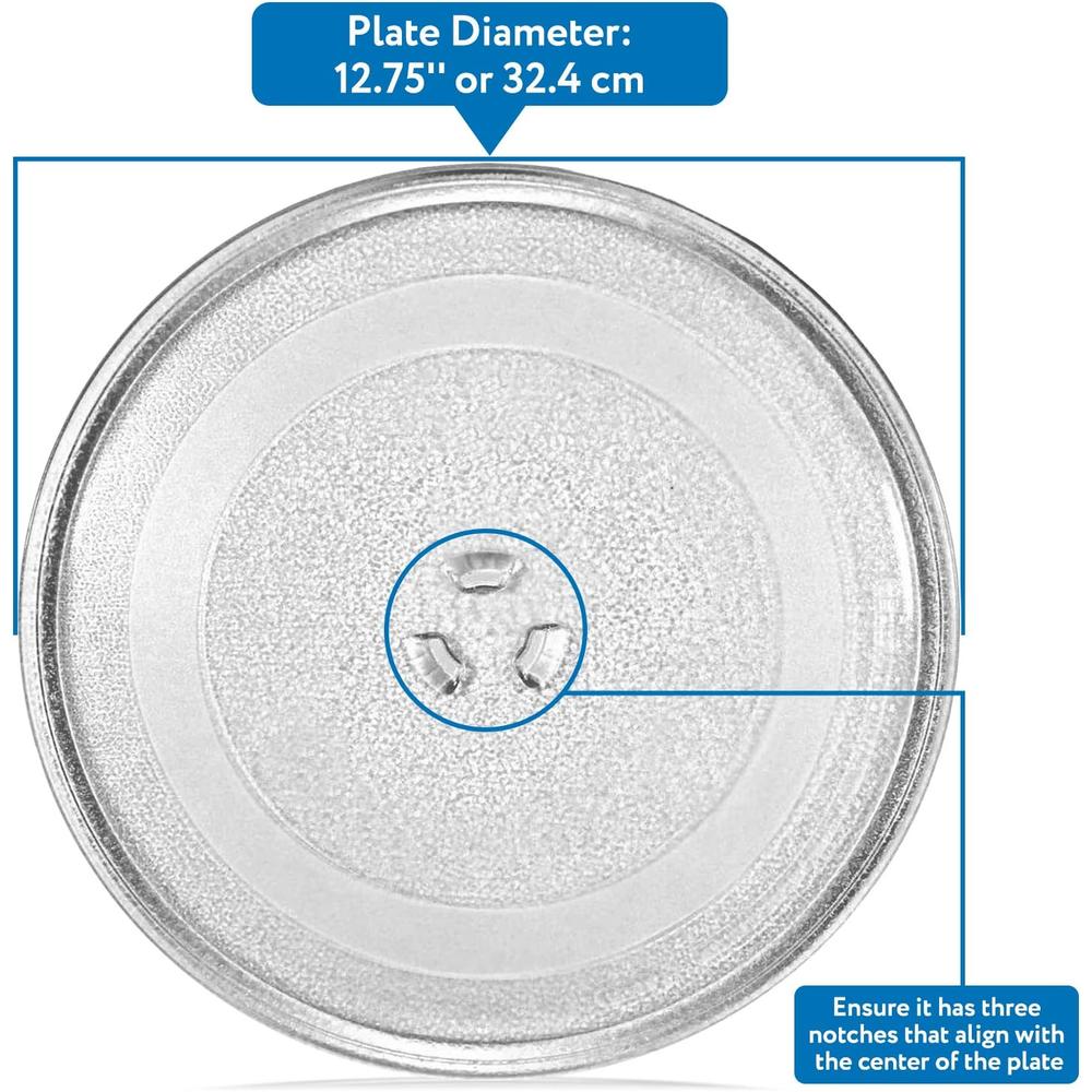 Generic Impresa Products 12.75" Sears, Kenmore and LG -Compatible Microwave Glass Plate/Microwave Glass Turntable Plate Replacemen