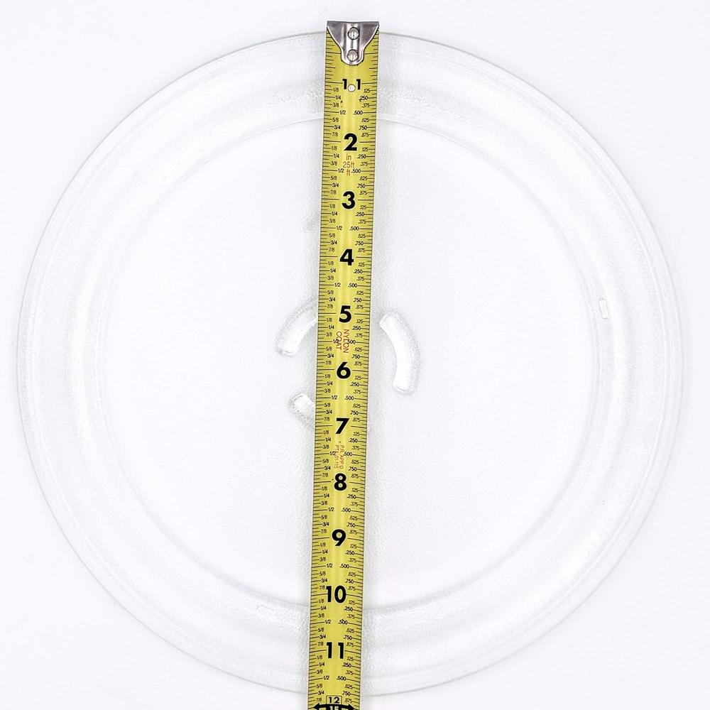 Supplying Demand 4393799 4393751 Glass Plate Turntable Microwave Cooking Tray Replacement 11-7/8 Inch Diameter