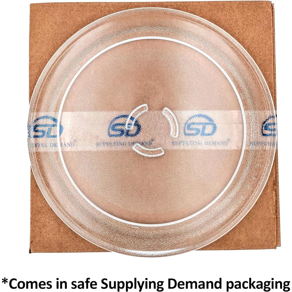Supplying Demand 4393799 4393751 Glass Plate Turntable Microwave Cooking Tray Replacement 11-7/8 Inch Diameter