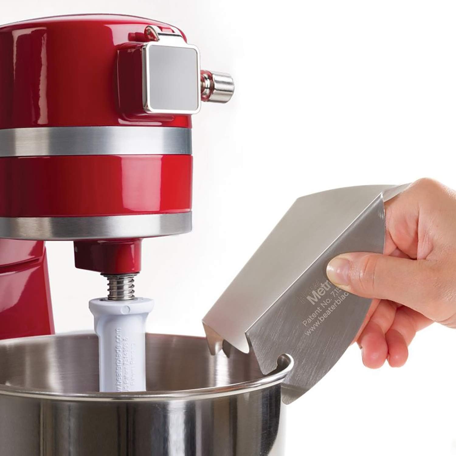 New Metro Design PC-10 Pouring Chute Compatible with KitchenAid Stand Mixer with Stainless Steel Bowl