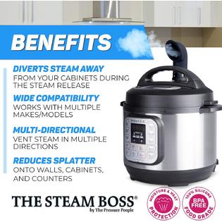 The Pressure People iSH09-M673083mn The Steam Boss - Steam Release Diverter, Kitchen Accessories Compatible with Instant Pot Duo, Plus, Smart, Viva  Models