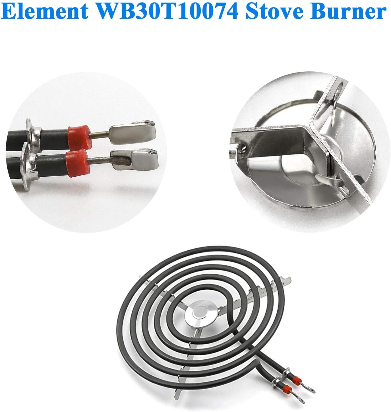 APPLIANCEMATES WB30T10074 Electric Surface Burner Heating Element 8" for GE Stove Oven Coil Surface Element Replace CH30T10074 S30T10074