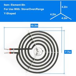 APPLIANCEMATES WB30T10074 Electric Surface Burner Heating Element 8" for GE Stove Oven Coil Surface Element Replace CH30T10074 S30T10074