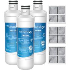 Waterdrop LT1000PC ADQ747935 MDJ64844601 Refrigerator Water Filter and Air Filter, Replacement for LG&#194;&#174; LT1000P&#19