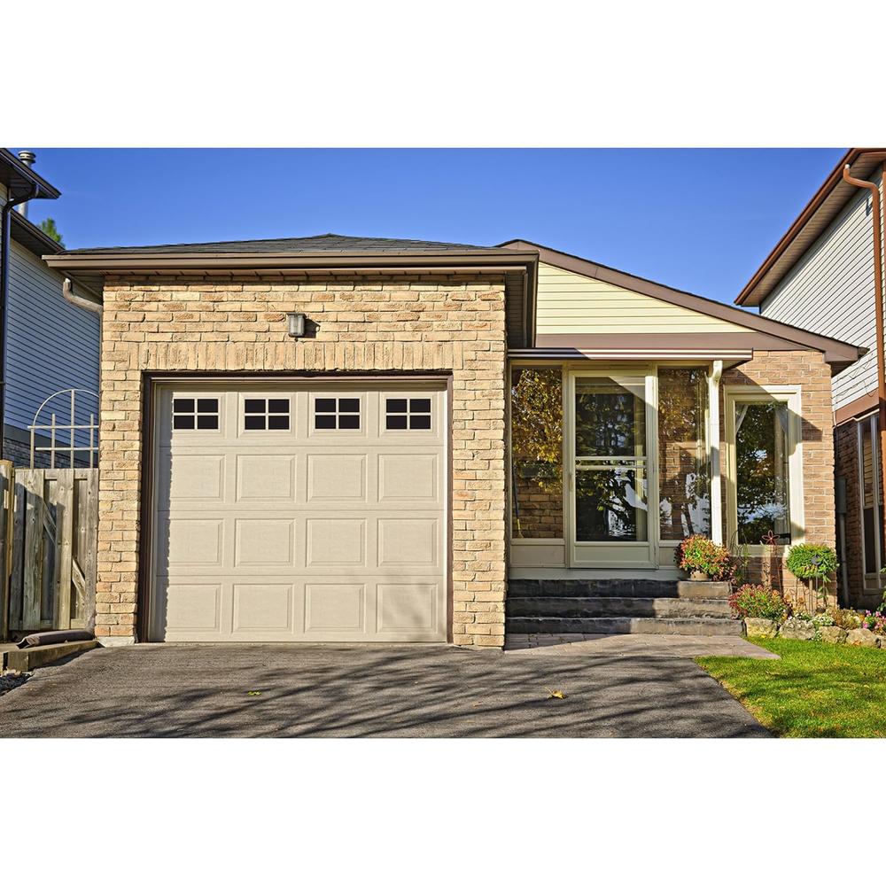 Household Essentials 216 Magnetic Faux Garage Door Windows | 16 Pieces for Single Car Steel Garage Door | Black
