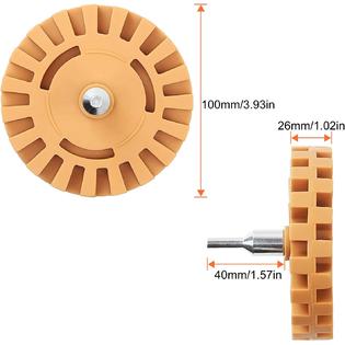 AConnet Decal Remover Eraser Wheel 4 Inch Rubber Eraser Wheel