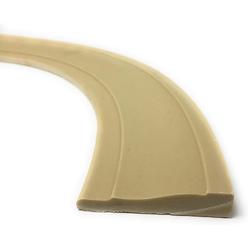 FLEXTRIM #444: Flexible Casing Molding: 11/16" Thick x 3.25" Wide - PRE Curved to fit Half Round Windows 42" to 56"