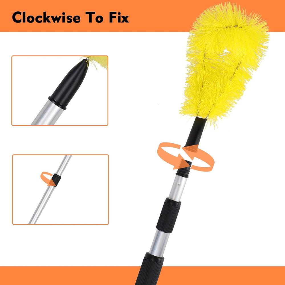 Zhongshan yunfan maoyiyouxiang GCGOODS Gutter Cleaning Brush, Upgraded Gutter Guard Cleaner Tool with 5.5 Ft Telescopic Pole