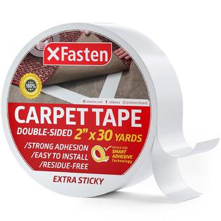 Generic XFasten Super Strong Double Sided Carpet Tape Extra Sticky, 2-Inch 30-Yard, Heavy Duty Double Sides Area Rug to Carpet Gripper