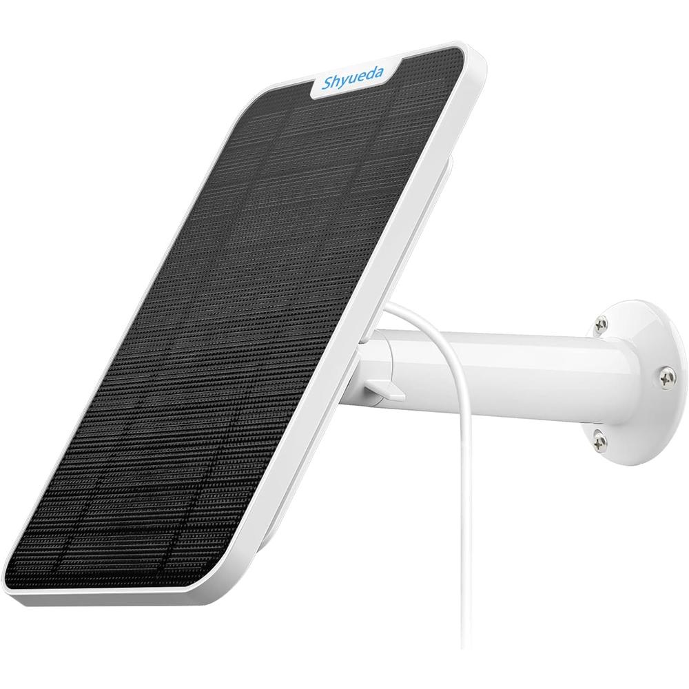 Shyueda 4W Solar Panel Charging Compatible with Eufy Solocam S40/L40/L20 Only, with 13.1ft Waterproof Charging Cable, IP65 Weatherproof