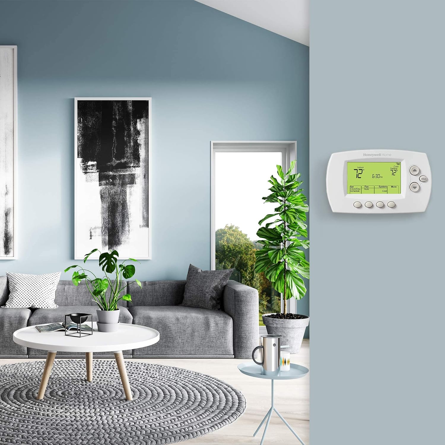 Honeywell Wi-Fi 7-Day Programmable Thermostat (RTH6580WF), Requires C Wire, Works with Alexa