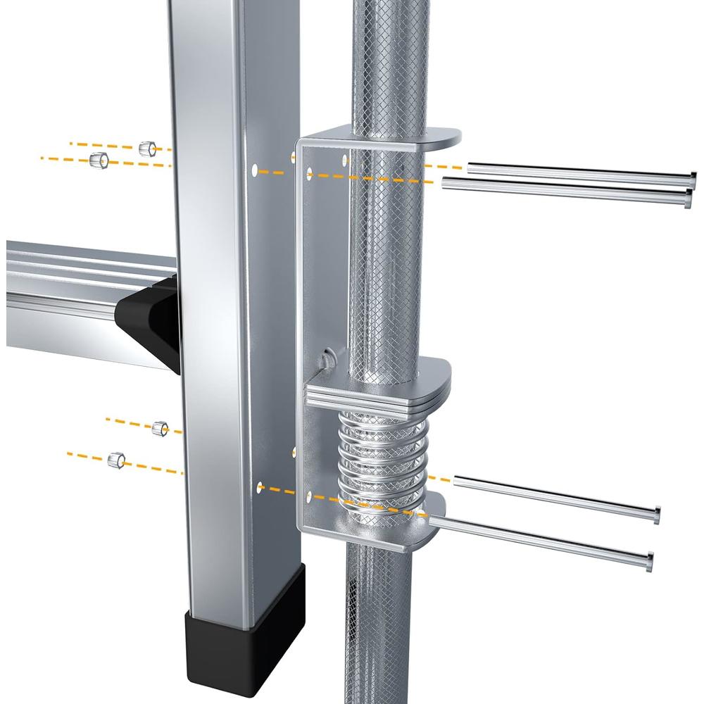 KARRYTON Ladder Levelers for Type II,I and IA Extension Ladders up to 32&#226;&#128;&#153;,with Anti-Slip Threaded and Adjus