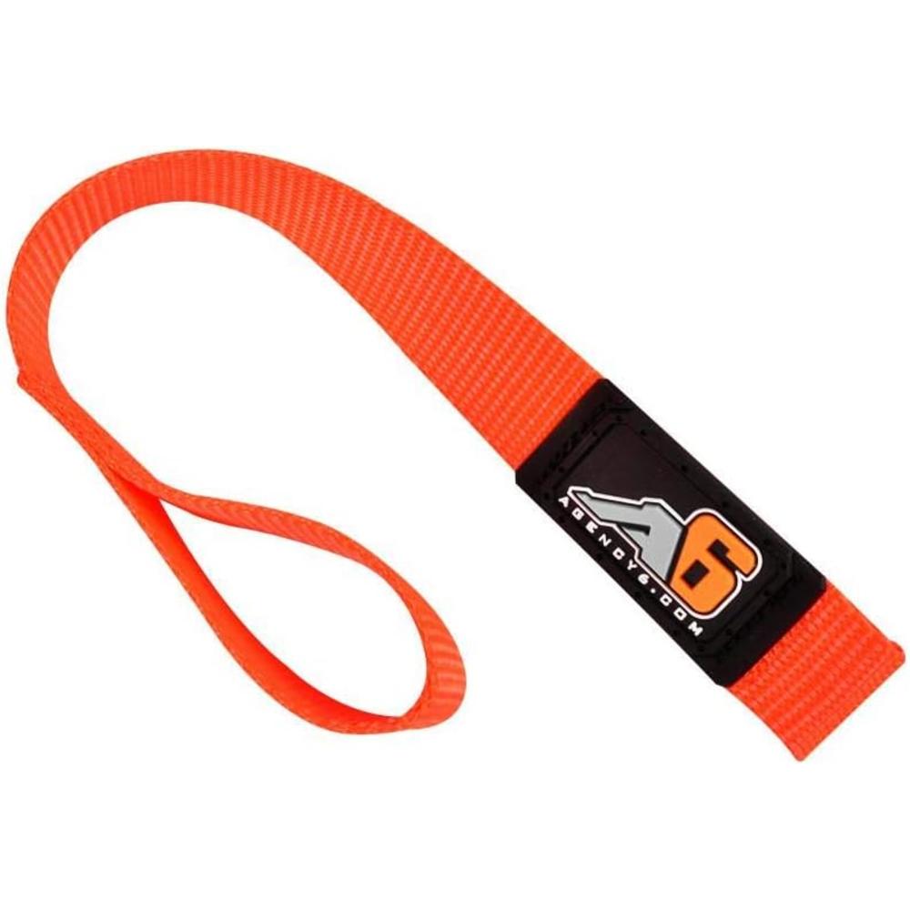 Agency 6 Inc Agency 6 Winch Hook Pull Strap - Safety Orange - 1 INCH Wide - Heavy Duty - Made in The U.S.A.