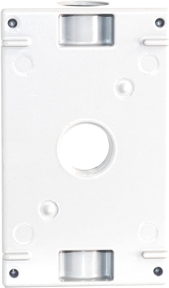 Sigma Engineered Solutions , White Sigma Electric 14250WH 1/2-Inch 3 Hole 1-Gang Box