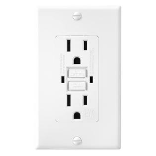 Generic GFCI White Outlet Receptacle, Weather Resistant GFCI Outlet 15 ...