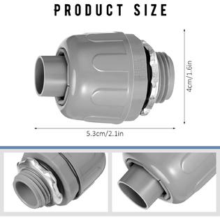 Maitys 1/2 Inch Liquid Tight Connector PVC Electrical Conduit Fittings  Straight 180 Degree Flexible Conduit