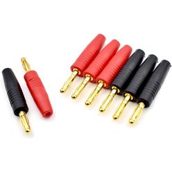 Bei Qian 8Pcs 4mm Banana Plug Male Connector Gold Plate Solder Type for Multimeter Test Leads Speaker Wire Cable RC Lipo Battery Charger