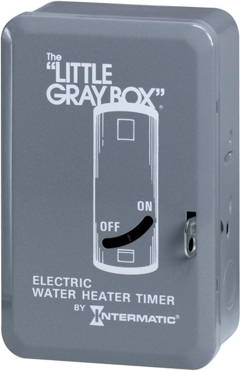 Intermatic WH40 Electric Water Heater Timer, Gray, 7.75 x 5 x 3 inches