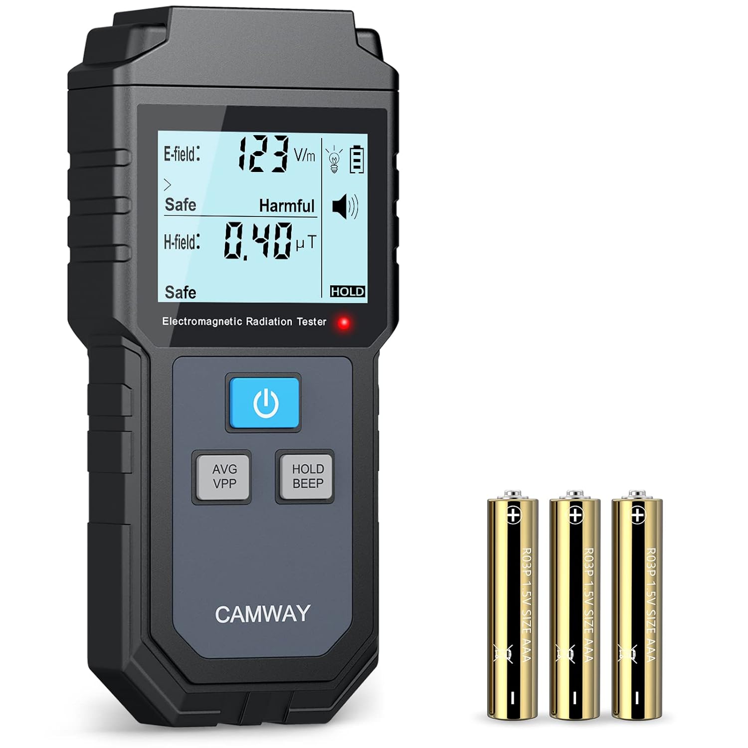 vandaag stil genoeg Generic CAMWAY EMF Meter, Electromagnetic Field Radiation Detector Handheld  Mini Digital Backlight LCD EMF Detector Sound