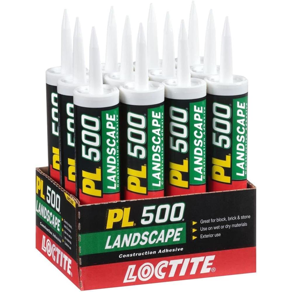 Loctite PL 500 Landscape Block and Paver VOC Construction Adhesive 10-Ounce Cartridge (1654392) , Tan
