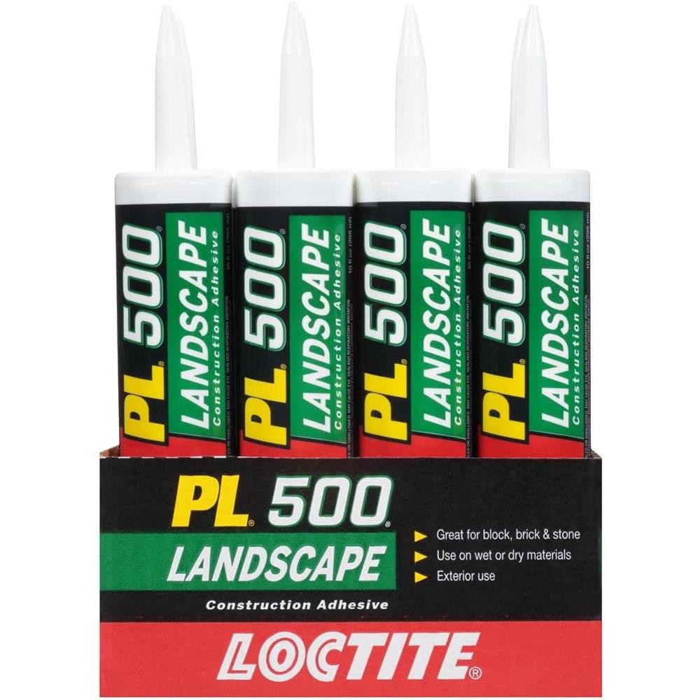 Loctite PL 500 Landscape Block and Paver VOC Construction Adhesive 10-Ounce Cartridge (1654392) , Tan