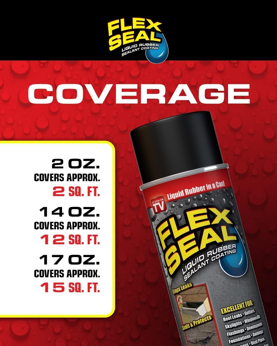 Druipend Geven Moeras Flex Seal Spray Rubber Sealant Coating, 14-oz, Clear (2 Pack)