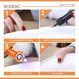 Bondic UV Liquid Plastic Welder, Cures Quickly, UV Resin Kit with Light for  Home, Plastic, Jewelry (