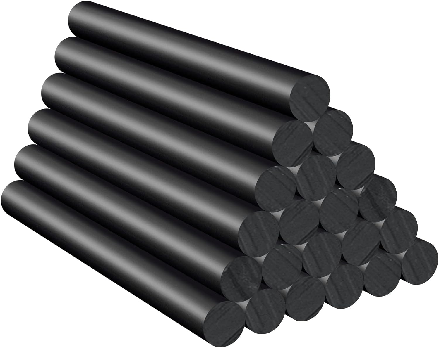 EnPoint Black Hot Glue Sticks Full Size,  24 PCS 4" Long x 0.43" Dia Hot Melt Glue Sticks for Craft, Fabric Adhesive Glue Sti