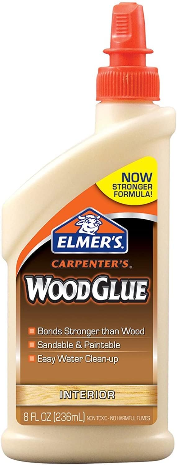 Elmer's E7010 Carpenter's Wood Glue, Interior, 8 Ounces , Tan