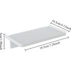 LIVBETOR Stick-on Wall Shelf - Small Wall Mounted Adhesive Clear Acrylic  Shelf Phone Holder Shelves Wipes