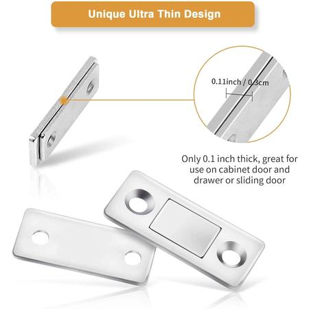 Monliful Cabinet Magnetic Catch 6 Pack Ultra Thin Cabinet Door Magnetic  Catch with Screws Drawer Magnet