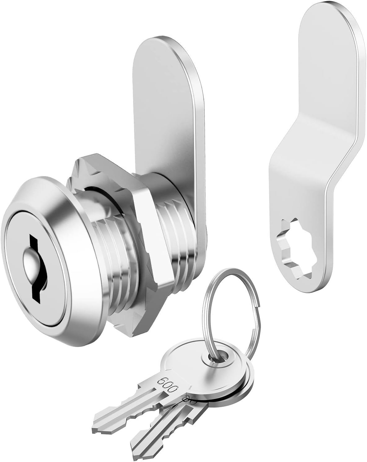 Hecfu 1 Pack Cabinet Locks with Keys, 5/8 Cam Lock keyed Alike