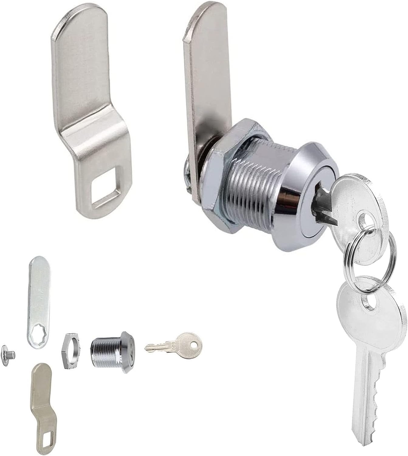 #226;€ŽZzbety 1 Pack Premium Cabinet Cam Locks Keyed Alike - 5/8  Inch Cabinet Locks for Secure Files Drawers Mailbox RV Camper Door Tool Box