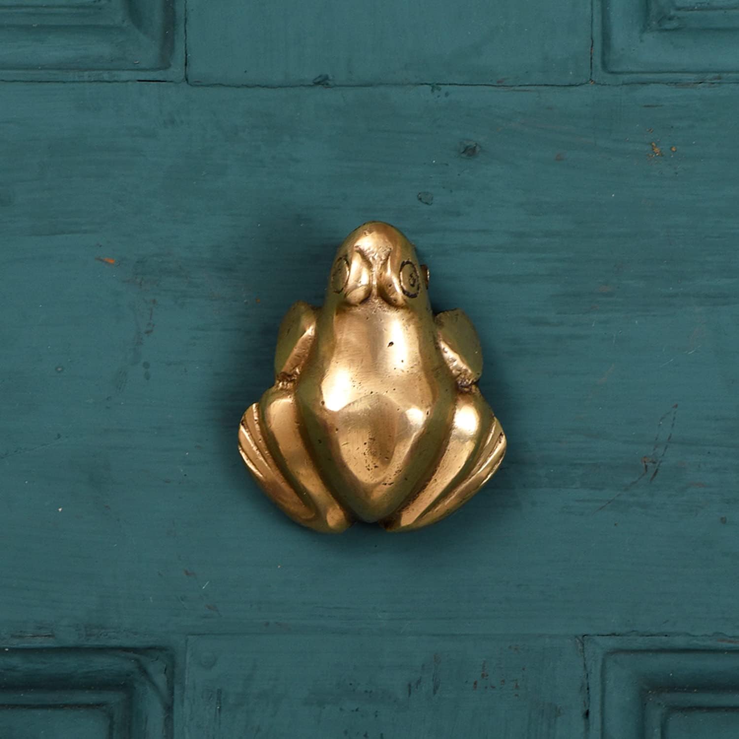IndianShelf Door Knocker Brass Knocker Vintage Frog Door Knockers for Front Door Gold Door Knocker Front Door Knocker
