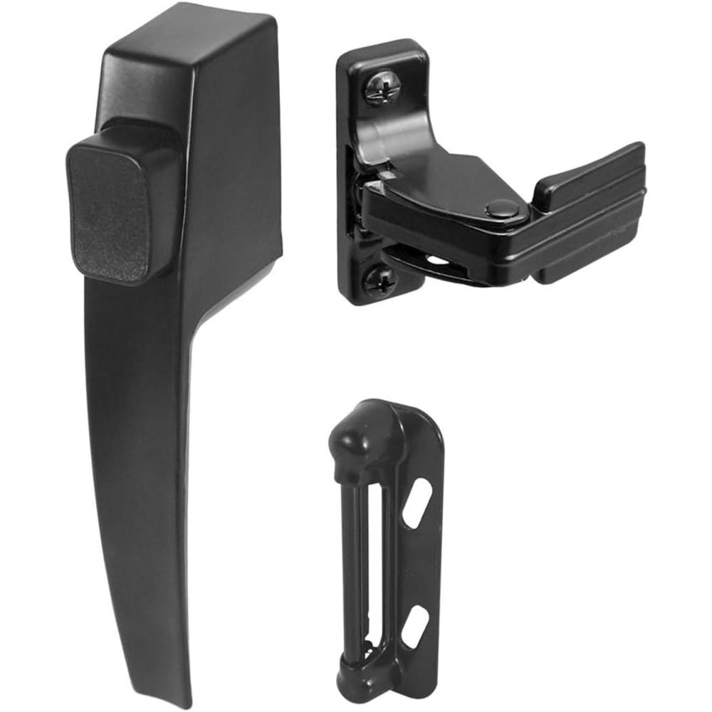 Prime-Line Products Prime-Line K 5007 Screen and Storm Door Push Button Latch Set With Night Lock &#226;&#128;&#147; Replace Old or Dam