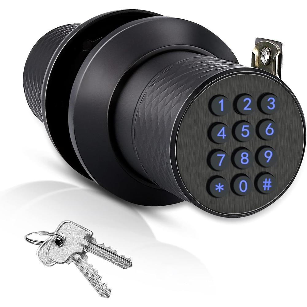 Fitnate Smart Lock,  Keyless Smart Lock Digital Door Lock with Keypad, Waterproof Electronic Keypad Door Lock with Spare Keys, Great fo