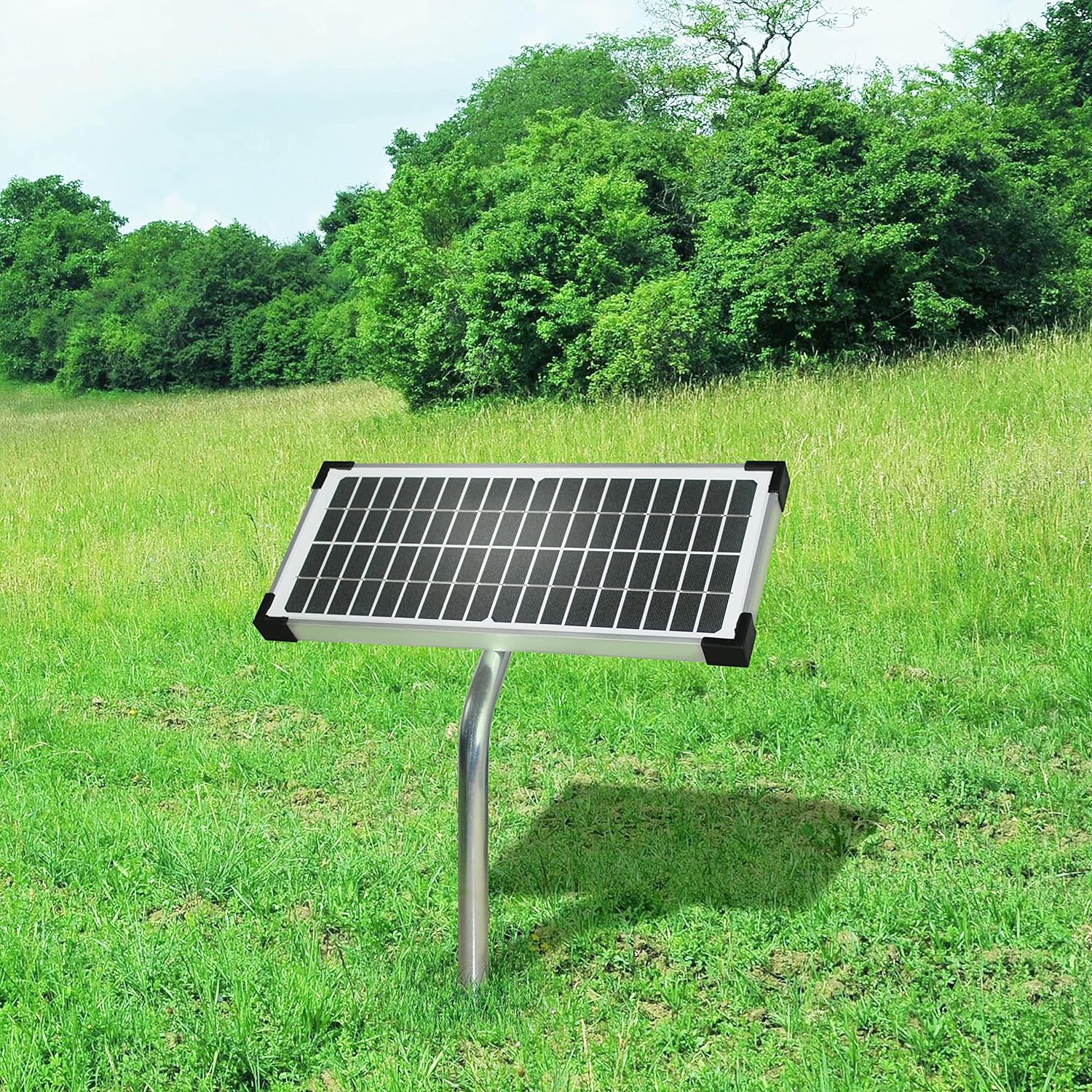 nipponAsia FM123 10 Watt Solar Panel Kit, Compatible with Mighty Mule Automatic Gate Openers