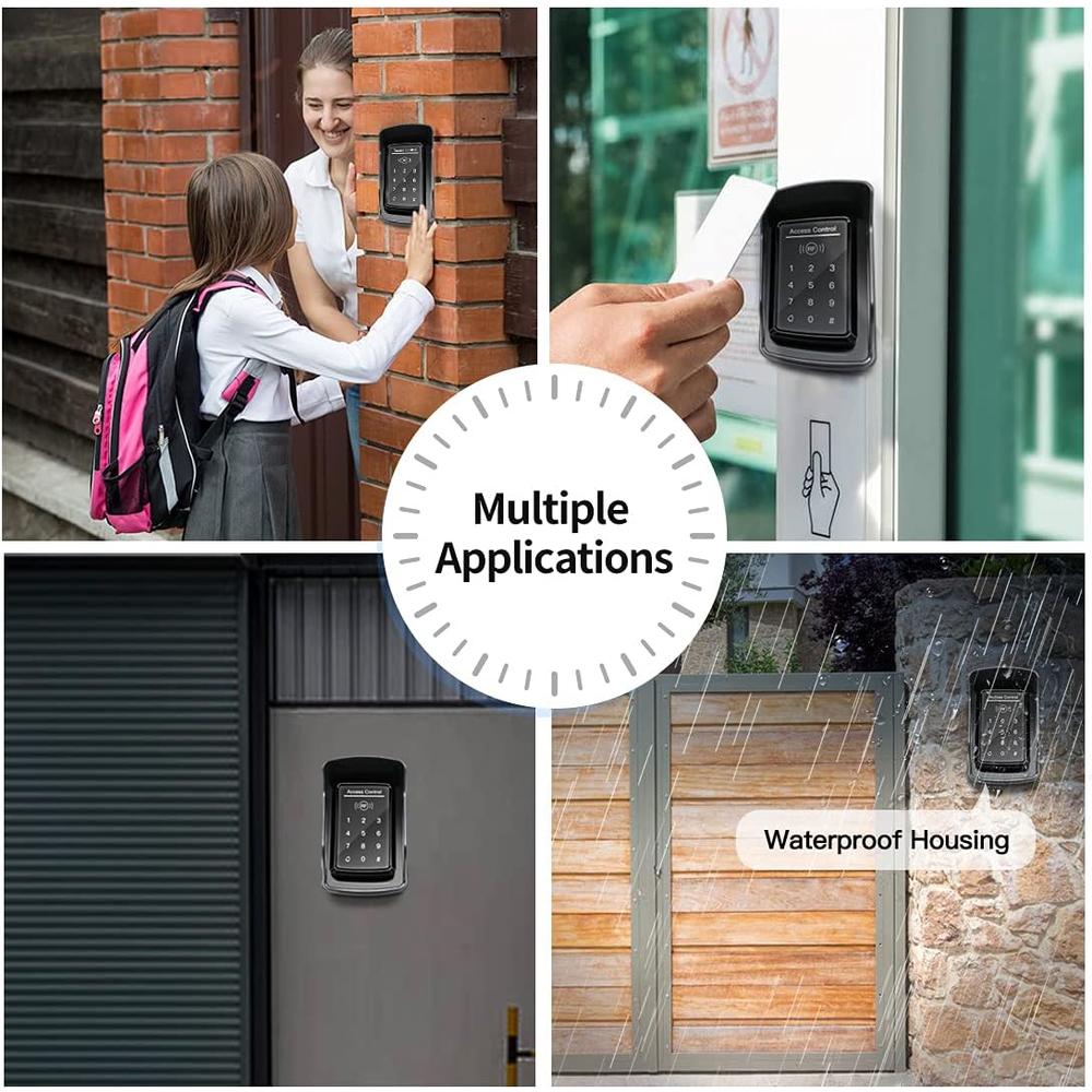 TOPENS TC175P Touch Panel Wired Keypad Universal Keyless Entry Keypad DC 12V 24V for the Automatic Driveway Gate Opener, Magnetic Lock