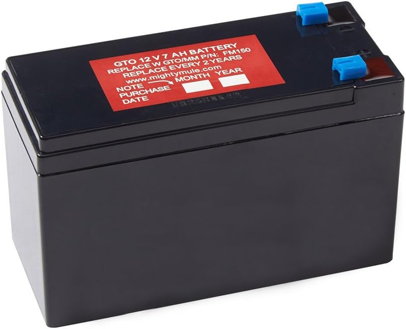 Mighty Mule 12-Volt Battery for  Automatic Gate Openers (FM150) , Black