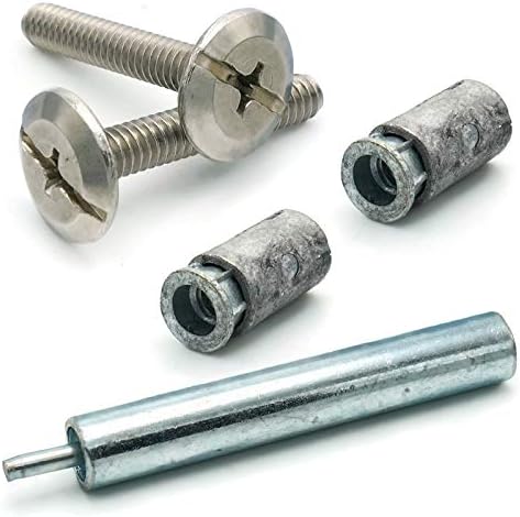 ALBANYCOUNTYFASTENERS Hurricane Hardware Stainless Steel Phillips Combo Drive Stainless Steel Sidewalk Bolt Kit with Masonry Anchors