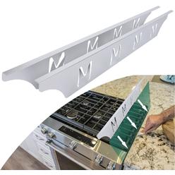 MEANHDAG Stove Counter Gap Cover Filler, Range Trim Kit, Aluminum Don't Melt Like Silicone, For 1/32&#226;&#128;&#157; to 5/