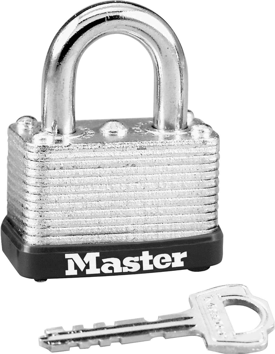 Master Lock 22D Laminated Steel Warded Padlock, 1-1/2-Inch Wide Body, 5/8-Inch Shackle Height,Silver