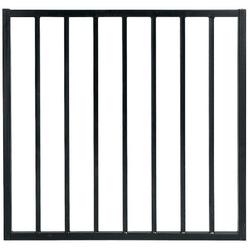US Door & Fence Pro Series 3 ft. W x 2.6 ft. H Black Steel Fence Gate