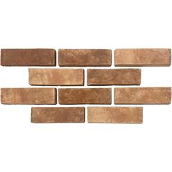 COLBEE USA - Clay Thin Brick Veneer - Color: Coral - 54 Unit Box