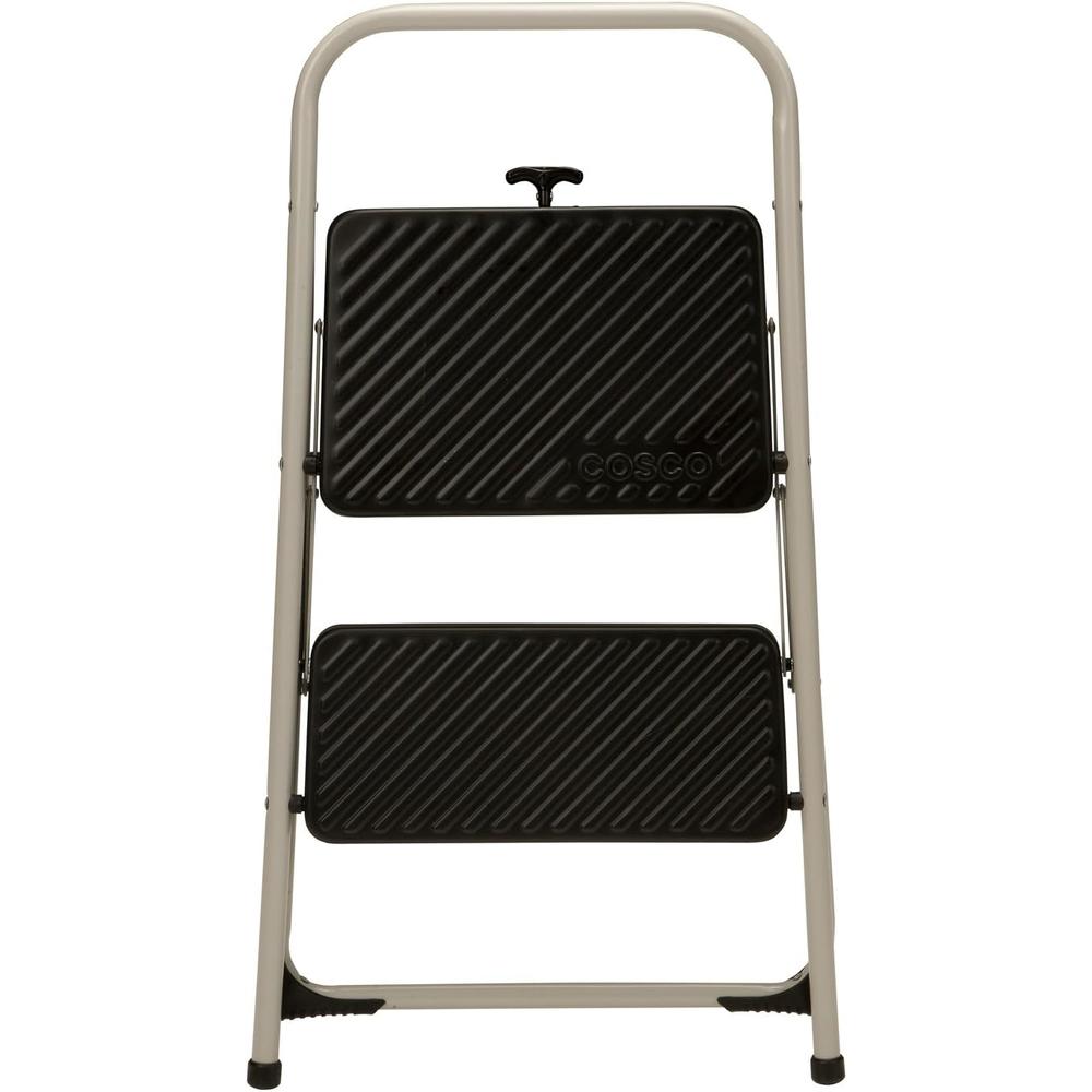 CoscoProducts Cosco 2-Step Household Folding Step Stool, Gray