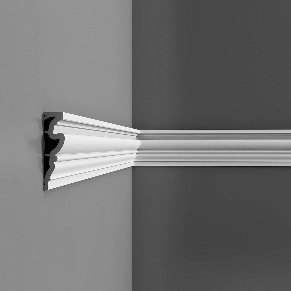 Orac Decor | High Impact Polystyrene Door Surround Moulding | Primed White | 4-5/8" H x 90" Long