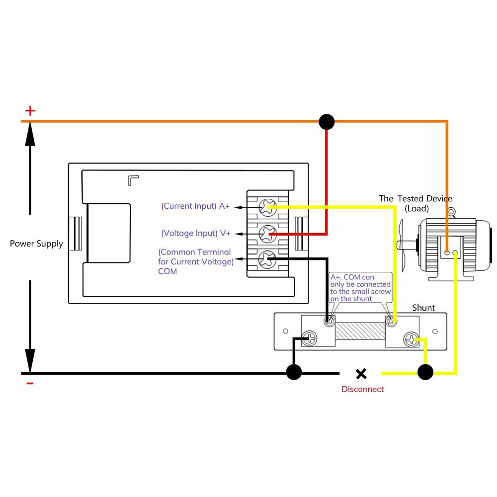 Generic Voltage Current Display, DROK DC 4.5-100V Digital Voltmeter Ammeter Multimeter Panel, 0-50A Volt Tester Meter Amp Detector, LED