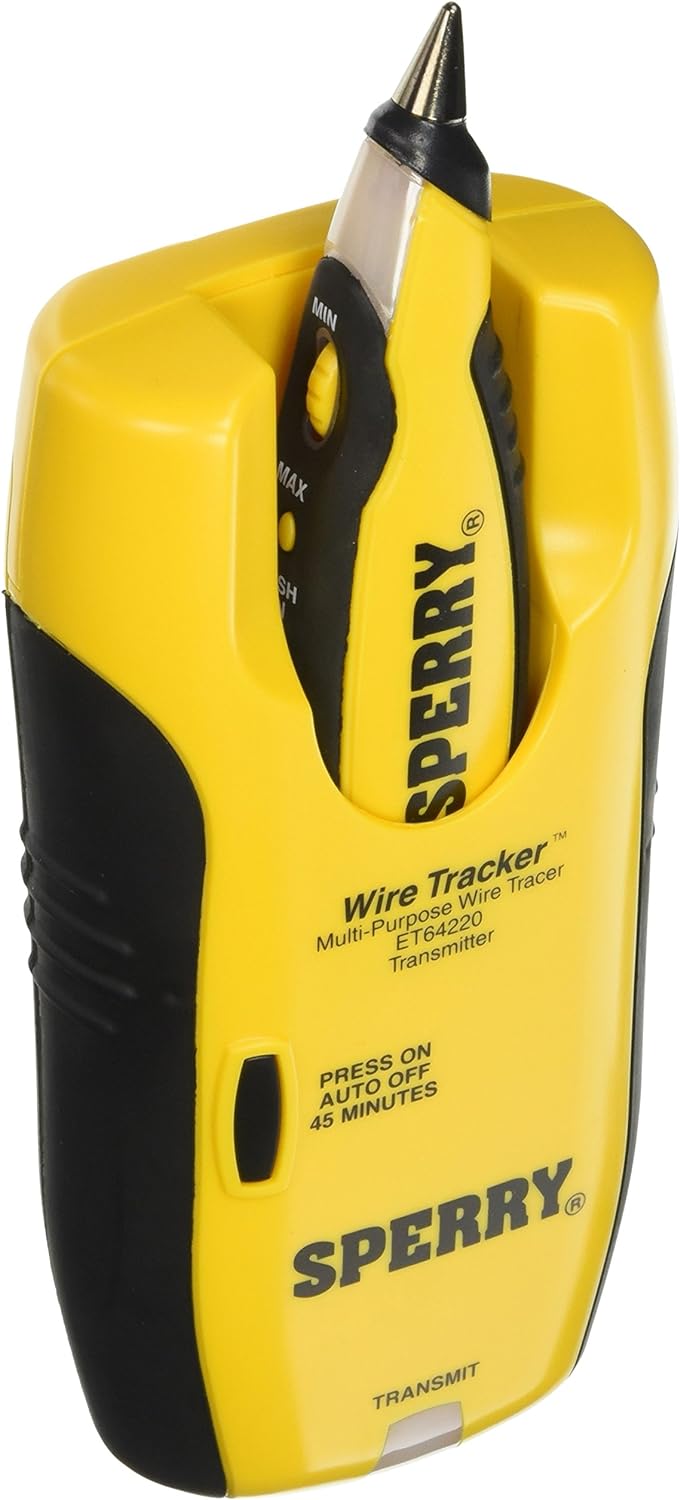 Sperry Instruments Inc Sperry Instruments ET64220 Wire Tracker Wire Tracer, Audio / Video Installers Must-Have, for Coax, CAT 5, Speaker