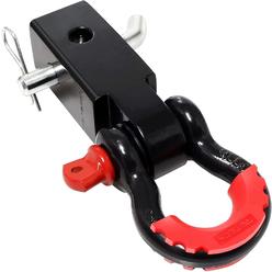 LIBERRWAY Shackle Hitch Receiver 2 inch, 41918 Lbs Break Strength Never Rust Receiver Shackle Bracket Heavy Duty and Solid with 3/4'' D R